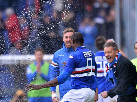 רב שערים מרתק. מיכאילוביץ' חוגג (GETTYIMAGES)