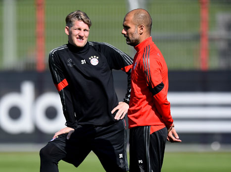 שווייני חוזר לעמוד לרשות גווארדיולה (gettyimages)