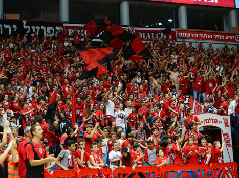 אוהדי ירושלים. הצהובים ישבו יחד איתם? (לירון מולדובן)