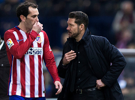 דייגו גודין עם סימאונה. מכה לאתלטיקו (Getty)