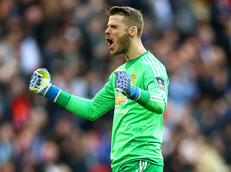 דה חאה חוגג יתרון (gettyimages)