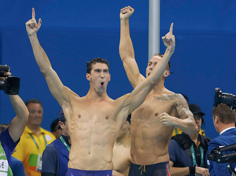 עוד שיא לרשימה בלתי נגמרת. פלפס מאושר (getty)