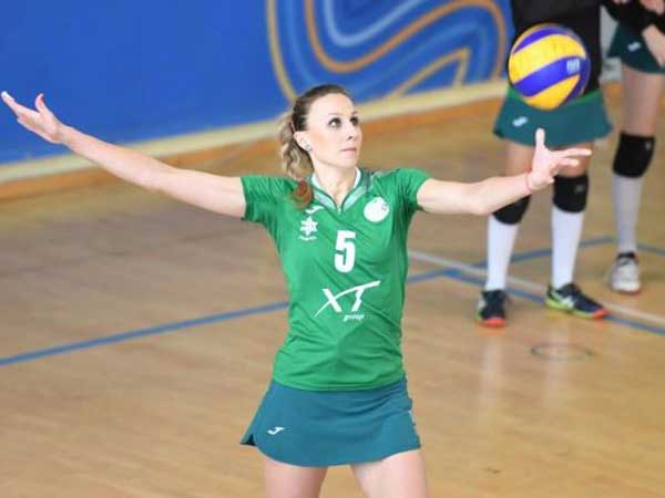 הירוקות ניצחון למרות הסאגה (צילום: ראובן כהן, מכבי חיפה כדורעף)