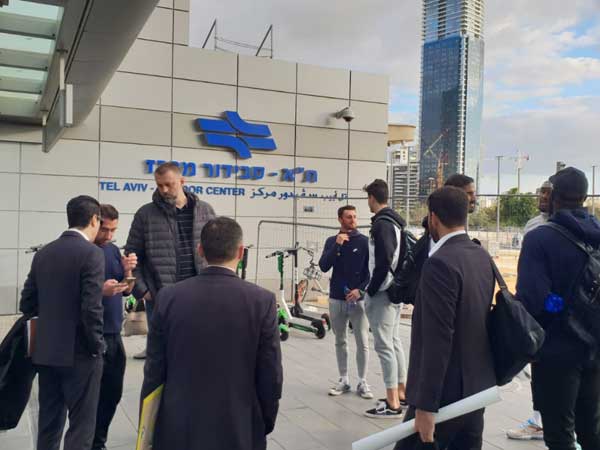 מכבי ת"א לפני היציאה צפונה (תמונה באדיבות רכבת ישראל)
