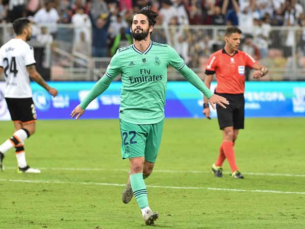 איסקו הכפיל לפני ההפסקה (getty)