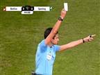 צפו ברגע: כרטיס לבן נשלף במשחק בפורטוגל
