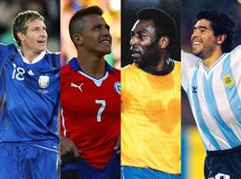 מראדונה, פלה, סאנצ'ס ופאלרמו (GETTYIMAGES)