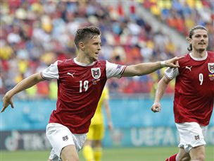 כריסטוף באומגרטנר. כבש את השער היחיד במשחק והוחלף בשל פציעה (GETTY)