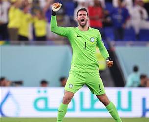 וברזיל התקדמה באין מפריע לרבע הגמר (getty)