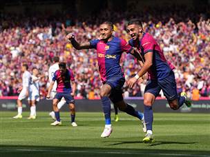 ראפיניה השלים מהפך בדרך לניצחון גדול (GETTY)