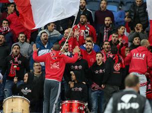 חגגו עוד ניצחון גדול. אוהדי סכנין (יוסי שקל)