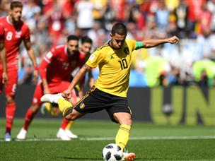 פתיחה רצחנית של בלגיה. הזאר כבש בפנדל (getty)