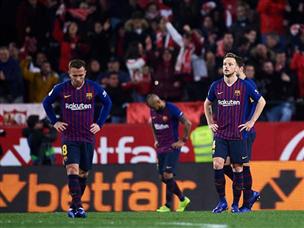 שחקני ברצלונה יודעים שיהיה קשה בגומלין (getty, Aitor Alcalde)