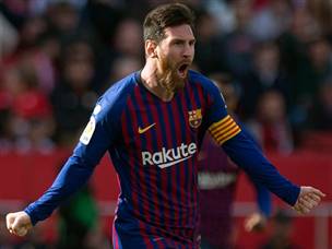 שלושער ענק למסי מול היריבה המועדפת עליו (GETTY)