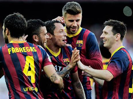 פיקה, מסי וססק בתמונה אחת. אוגו כמעט הצטרף (Getty Images)