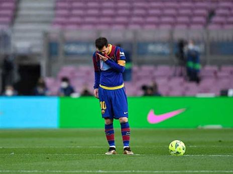 ליאו מסי. ברצלונה תסתפק השנה רק בגביע המלך (Getty)