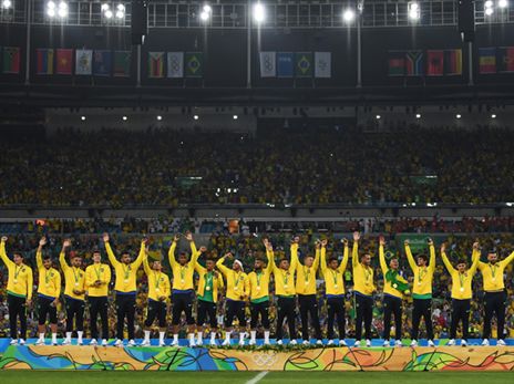 ברזיל והזהב האולימפי בכדורגל ב-2016. תשמור על המדליה? (Getty)