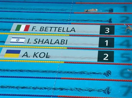 בפוטו פיניש: שלאבי אלוף אולימפי