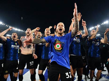 החגיגה הגדולה של אינטר בסיום (Getty)