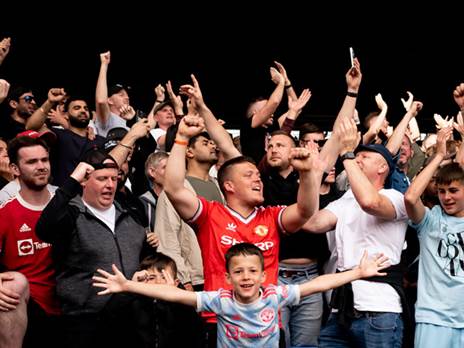 הגיעו בהמוניהם, למרות עוד עונה מאכזבת. אוהדי יונייטד (getty)