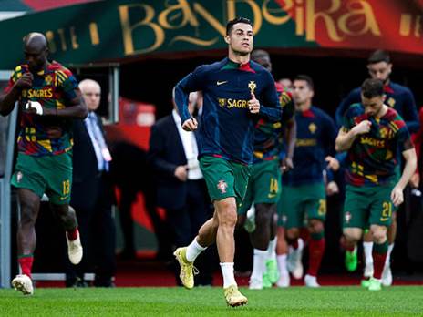 עבדו הכי קשה העונה עד כה. שחקני נבחרת פורטוגל (GETTY)