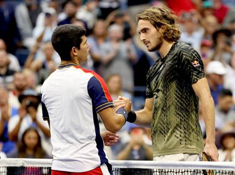 אלקארז וציציפאס. היווני טרם ניצח את הספרדי שבגיל 19 היה לשחקן הצעיר בעולם שדורג במקום הראשון