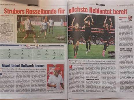 העיתונים באוסטריה מתכוננים למפגש של גלוך וחבריו עם סוסיאדד