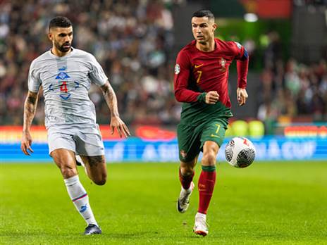 מפגש עם רונאלדו במוקדמות (Hugo Amaral/SOPA Images/LightRocket via Getty Images)