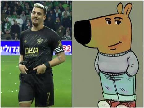 רדן שועה הבקיע מהנקודה הלבנה וחגג בסגנון ה-Chill Guy, המימ הפופולרי של מי שמנסה להגיד ש“אני רגוע“ והכל עובר מסביבו