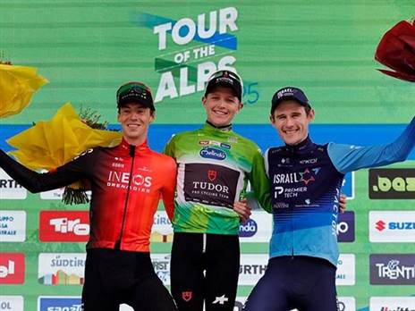 ג'י על הפודיום | צילום: ספרינט סייקלינג