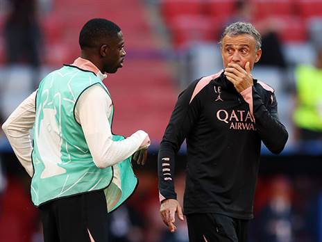 לואיס אנריקה ודמבלה. ישלימו את המשימה? (Getty)