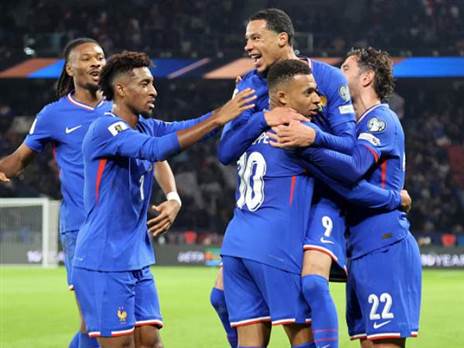 שער מספר 53 בנבחרת. אמבפה (GETTY)