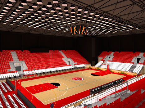 הדמיית האולם. בית חדש לאדומים