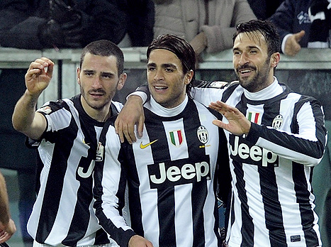 ווצ'יניץ', מאטרי ובונוצ'י. יובה בחצי (gettyimages)