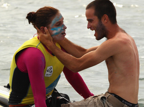 קורזיץ ומאמנה בן פינקלשטיין (gettyimages)