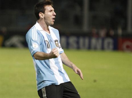 מסי. בלי הגב של מראדונה? (gettyimages)