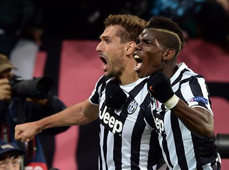 פוגבה ויורנטה, דרסו את נאפולי (gettyimages)