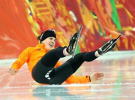 עוד בגזרת הווינרים, והפעם ווינרית - איירין ויסט, שהביאה להולנד זהב נוסף בתחרות ההחלקה המהירה