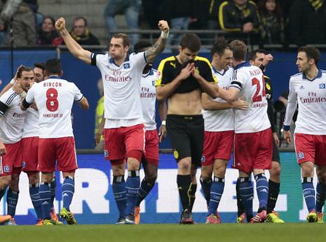 המבורג חגגה אחרי  4 הפסדים רצופים (GETTYIMAGES)