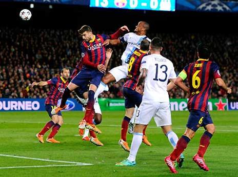 בסוף בארסה חטפה מהגבהה לרחבה (GETTYIMAGES)