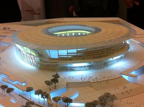 הדמיית האיצטדיון החדש. ברומא מתרגשים (האתר הרשמי)