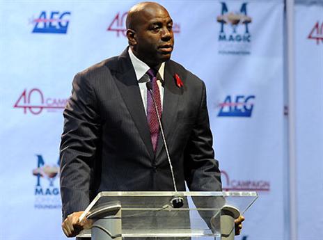 תחת מתקפה. מג'יק ג'ונסון (GETTYIMAGES)