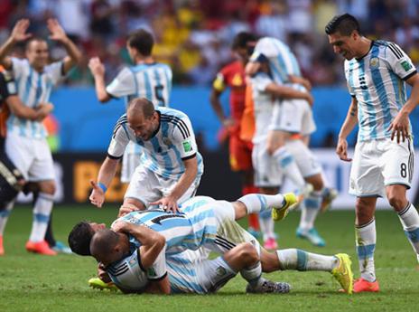לא מרשימים, אבל מנצחים. שחקני ארגנטינה (gettyimages)
