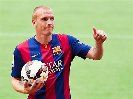 מתייה. אחרי 5 שנים, חתם בלם בבארסה (gettyimages)