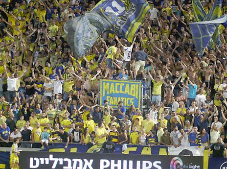 שוב במקום הראשון. אוהדי מכבי (אלן שיבר)