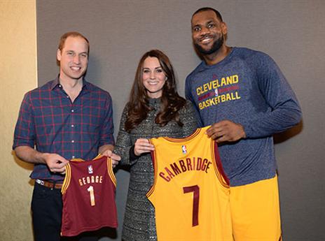 לברון והזוג המלכותי כבר חברים (getty)