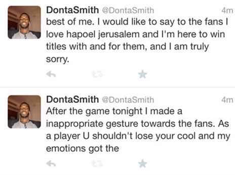 סמית', אחר כך התנצל