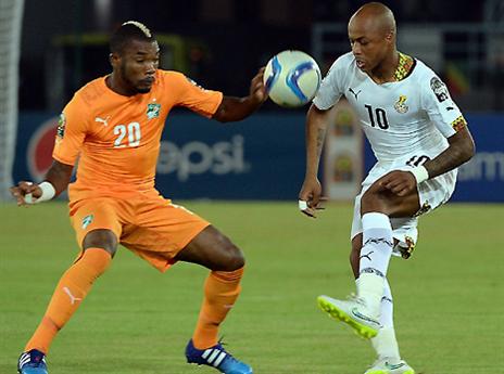 אנדרה אייוו. הפסיד לחוף השנהב בפנדלים בגמר, בדיוק כמו אבא (AFP)