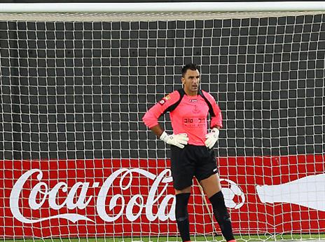 זכה לחיזוק ממאמנו החדש. קאלה (צילום: עודד קרני)