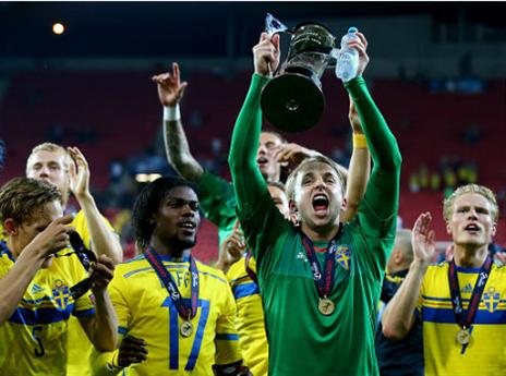 נבחרת שבדיה אלופת אירופה (gettyimages)